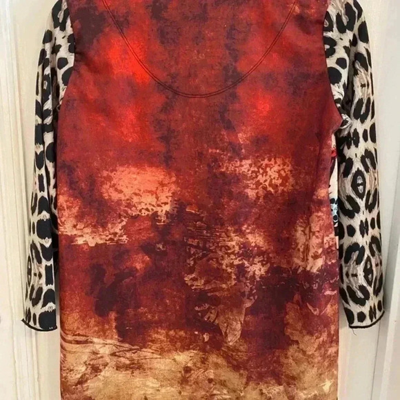Ali Miles Womens Animal Print Top - Picture 5 of 6